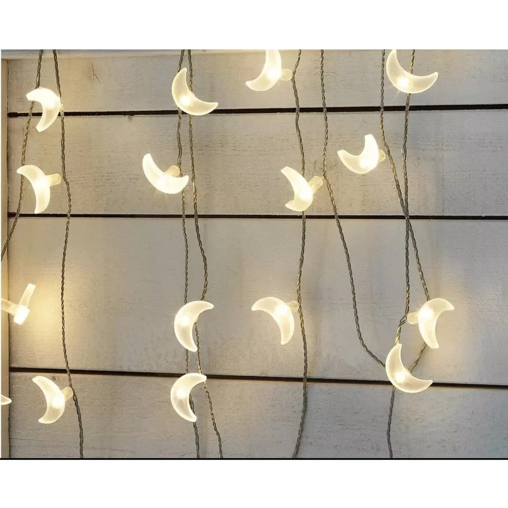 NEW Ikea GOKVÄLLÅ LED 24 Moon String Lights Indoor Outdoor Warm White 005.420.45